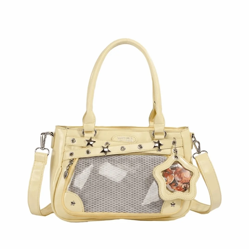 Casual Nylon Star Itabag Harajuku Y2K PVC Transparent Shoulder Bag Pin Badge Display Solid Color Ulzzang Ita Bag Girl
Casual Nylon Star Itabag Harajuku Y2K PVC Transparent Shoulder Bag Pin Badge Display Solid Color Ulzzang Ita Bag Girl