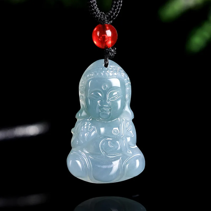 Natural A-grade Jade Blue Water Baby Buddha Pendant Ice Seed Jadeite Charms Men's Gifts Women's Jewelry Drop shipping
Natural A-grade Jade Blue Water Baby Buddha Pendant Ice Seed Jadeite Charms Men's Gifts Women's Jewelry Drop shipping