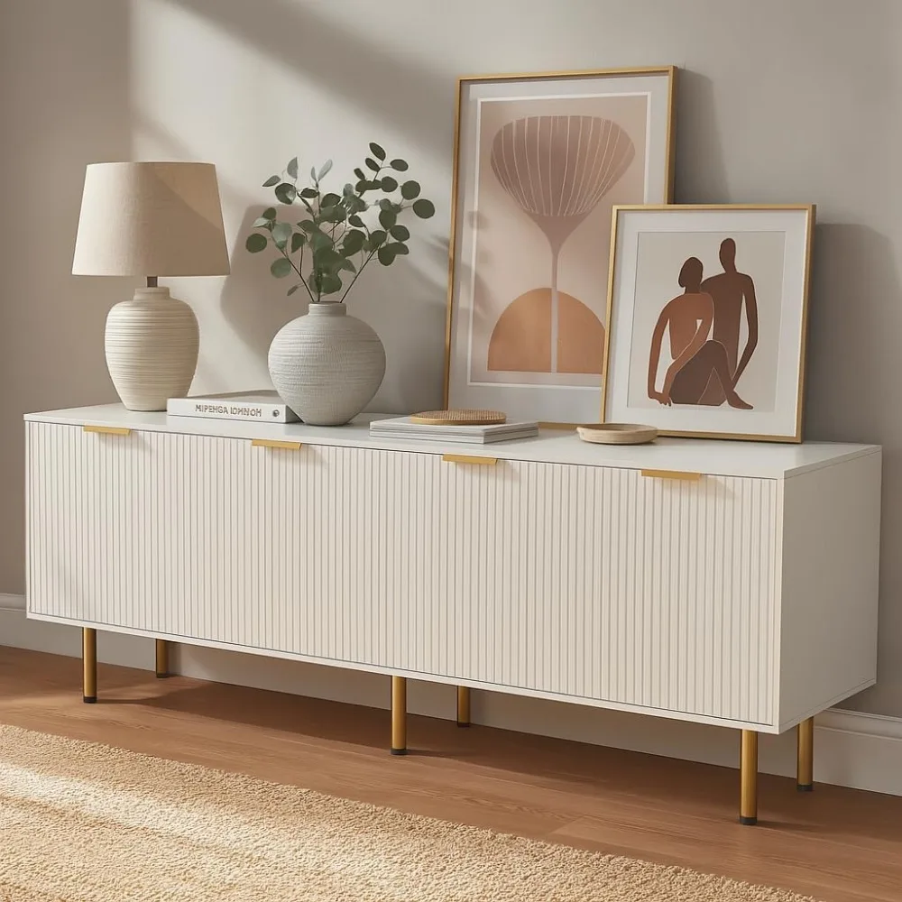 Mid Century Modern TV Stand for 80 Inch TV, Entertainment Center with 4 Large Drawers, TV Stand for Living Room, Media TV Consol
Mid Century Modern TV Stand for 80 Inch TV, Entertainment Center with 4 Large Drawers, TV Stand for Living Room, Media TV Consol