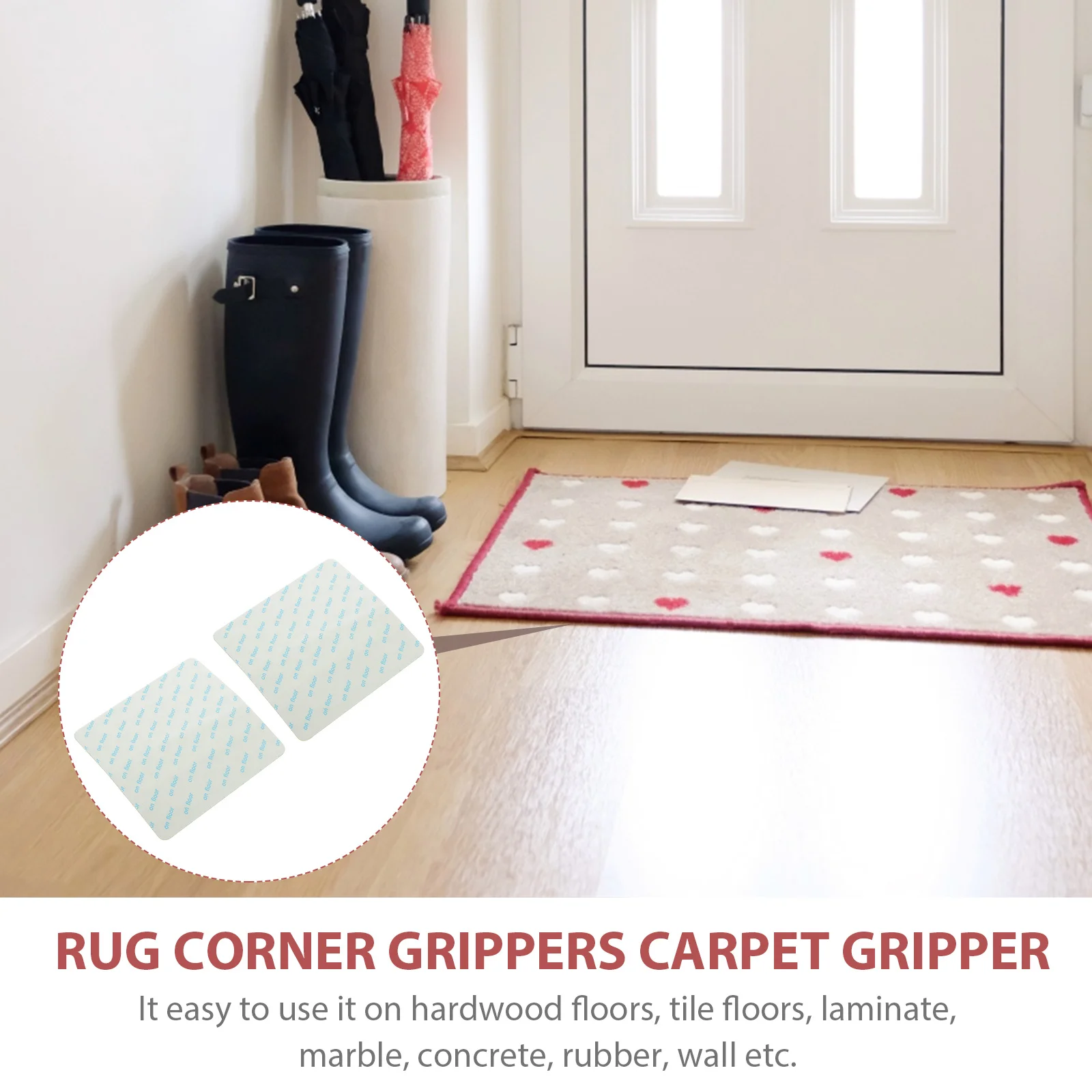 8Pcs Anti Slip Tape Double Sided Carpet Tape for Hardwood Tile Floors Carpet Corner Grippers Taps
8Pcs Anti Slip Tape Double Sided Carpet Tape for Hardwood Tile Floors Carpet Corner Grippers Taps