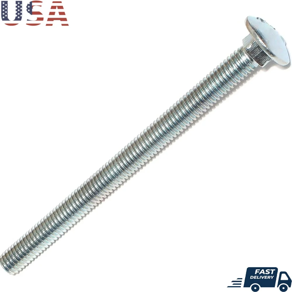 Steel Carriage Bolts 3/8-16x5 Inch 50-Pack Zinc Coated Grade 2 Domed Head Fasteners DIY Projects
Steel Carriage Bolts 3/8-16x5 Inch 50-Pack Zinc Coated Grade 2 Domed Head Fasteners DIY Projects