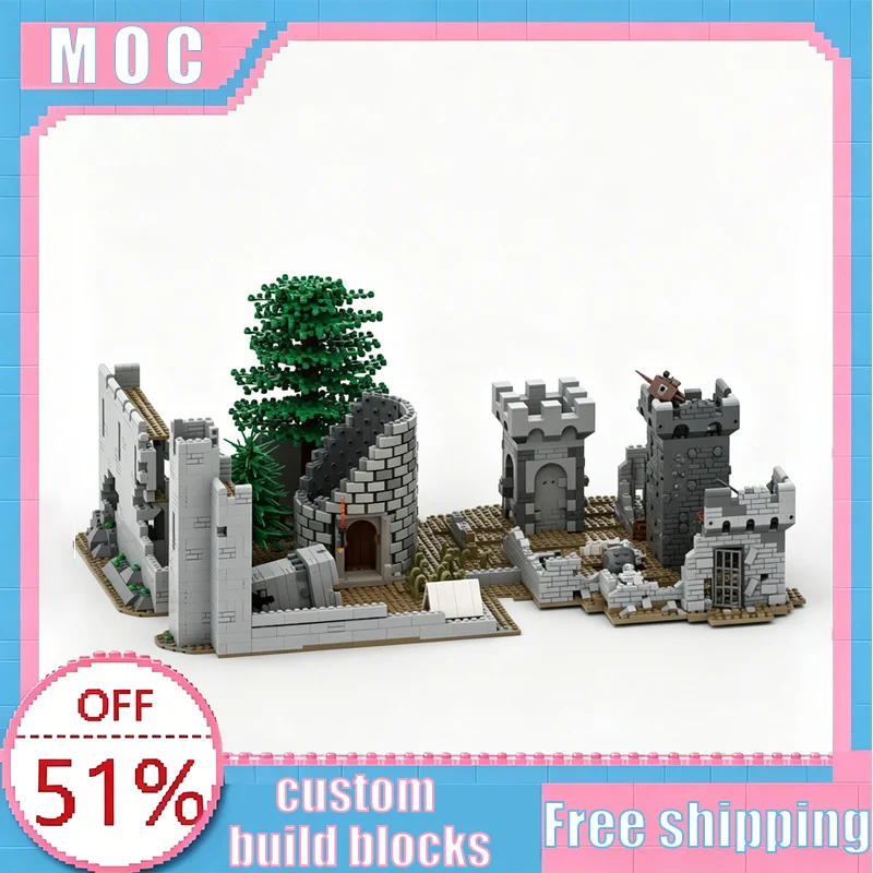 2936PCS MOC Destroyed Castle Expanded Medieval Ruins Diorama Model Custom Creative Building Blocks Educational Assembly Toy Gift
2936PCS MOC Destroyed Castle Expanded Medieval Ruins Diorama Model Custom Creative Building Blocks Educational Assembly Toy Gift
