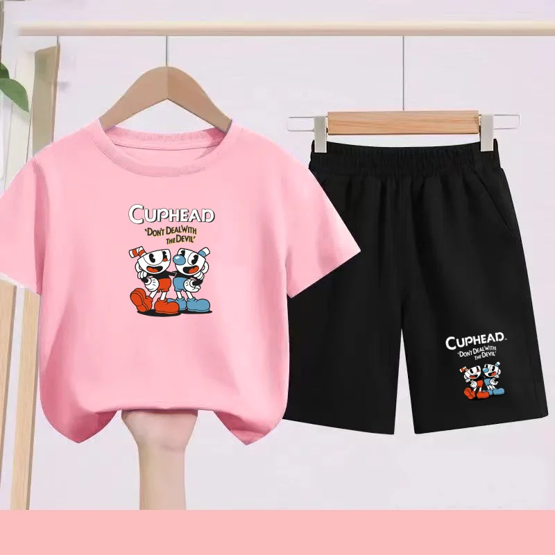 The Charming Cartoon-patterned Sportswear Set Is Suitable for Children Aged 3 to 13 as a Preschool Gift for T-shirts and Shorts
The Charming Cartoon-patterned Sportswear Set Is Suitable for Children Aged 3 to 13 as a Preschool Gift for T-shirts and Shorts