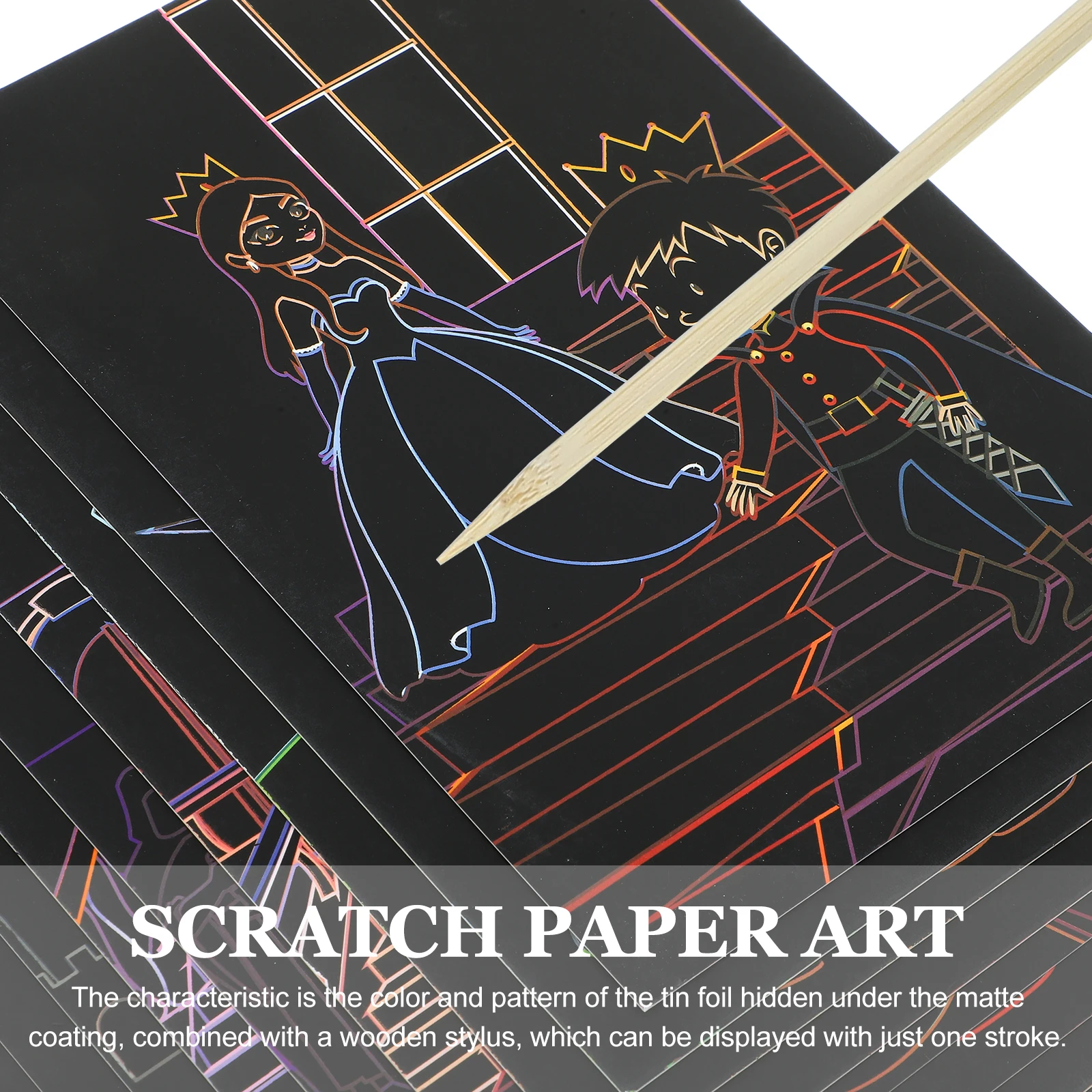 Kids Scratched Picture Handicraft Crafts Supplies for Toy Single Copper Paper Pads Children
Kids Scratched Picture Handicraft Crafts Supplies for Toy Single Copper Paper Pads Children