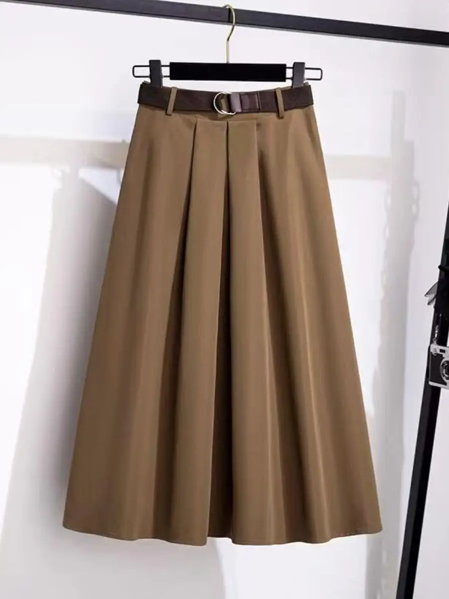 High Waist A-Line Skirt Women's Midi Skirt Drapey Suiting Fabric plus Size Spring Summer Belly Covering Slimming Skirt
High Waist A-Line Skirt Women's Midi Skirt Drapey Suiting Fabric plus Size Spring Summer Belly Covering Slimming Skirt