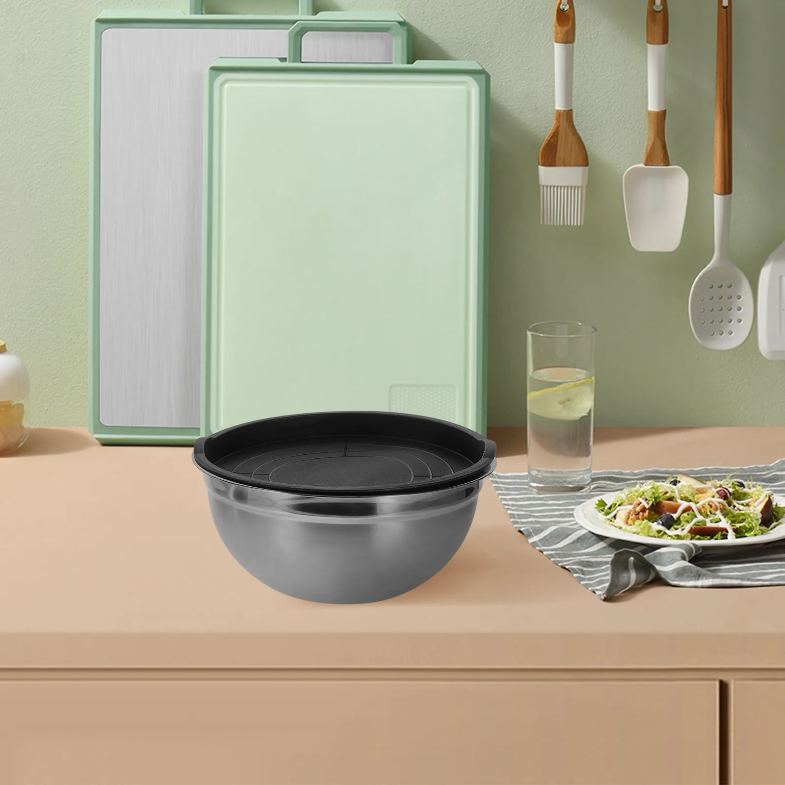 1Set Versatile Stainless Steel Kitchen Nesting Bowls Stackable for Salad Mixing Serving Soup Dough Prep Food Storage Daily Use
1Set Versatile Stainless Steel Kitchen Nesting Bowls Stackable for Salad Mixing Serving Soup Dough Prep Food Storage Daily Use