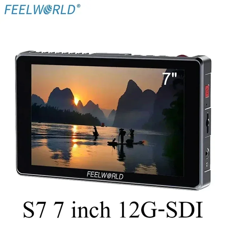 FEELWORLD S7 7 inch 12G-SDI HDMI-Compatible Camera Field Monitor 4K HDMI 1920x1200 High Brightness1600nit Touchscreen
FEELWORLD S7 7 inch 12G-SDI HDMI-Compatible Camera Field Monitor 4K HDMI 1920x1200 High Brightness1600nit Touchscreen