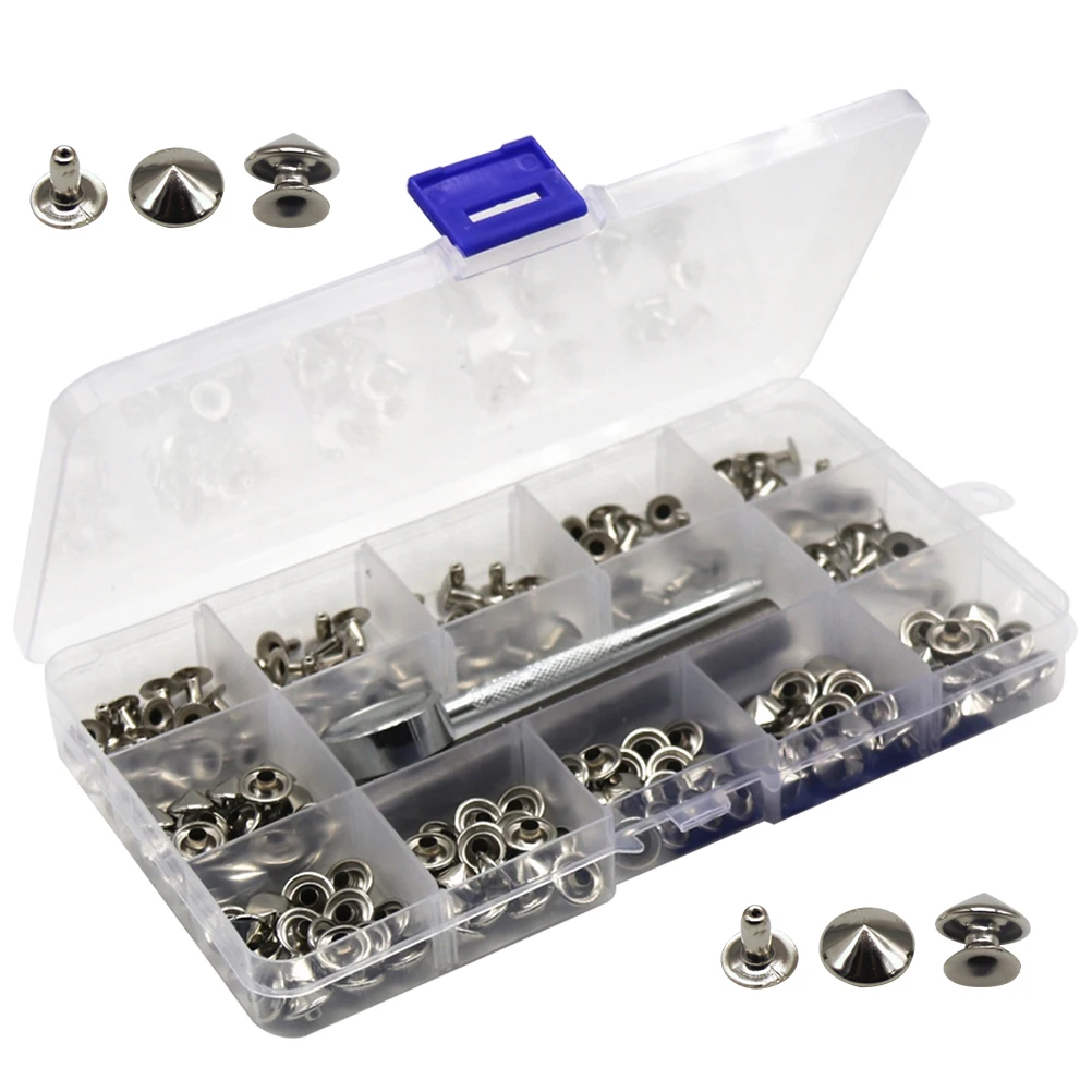 1 set Rivet Set Punk Style Clothing Spike Snap Kit Button Craft Diy Studs Decorative Rivets Making Supplies
1 set Rivet Set Punk Style Clothing Spike Snap Kit Button Craft Diy Studs Decorative Rivets Making Supplies