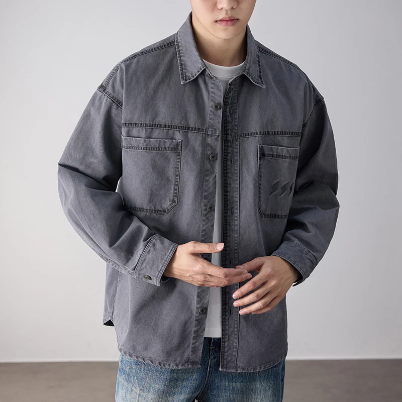 Man Cityboy Oversize Shirt Blouses Men Japanese Streetwear Vintage Pure Cotton Long Sleeve Plus Size Loose Casual Cargo Shirts
Man Cityboy Oversize Shirt Blouses Men Japanese Streetwear Vintage Pure Cotton Long Sleeve Plus Size Loose Casual Cargo Shirts