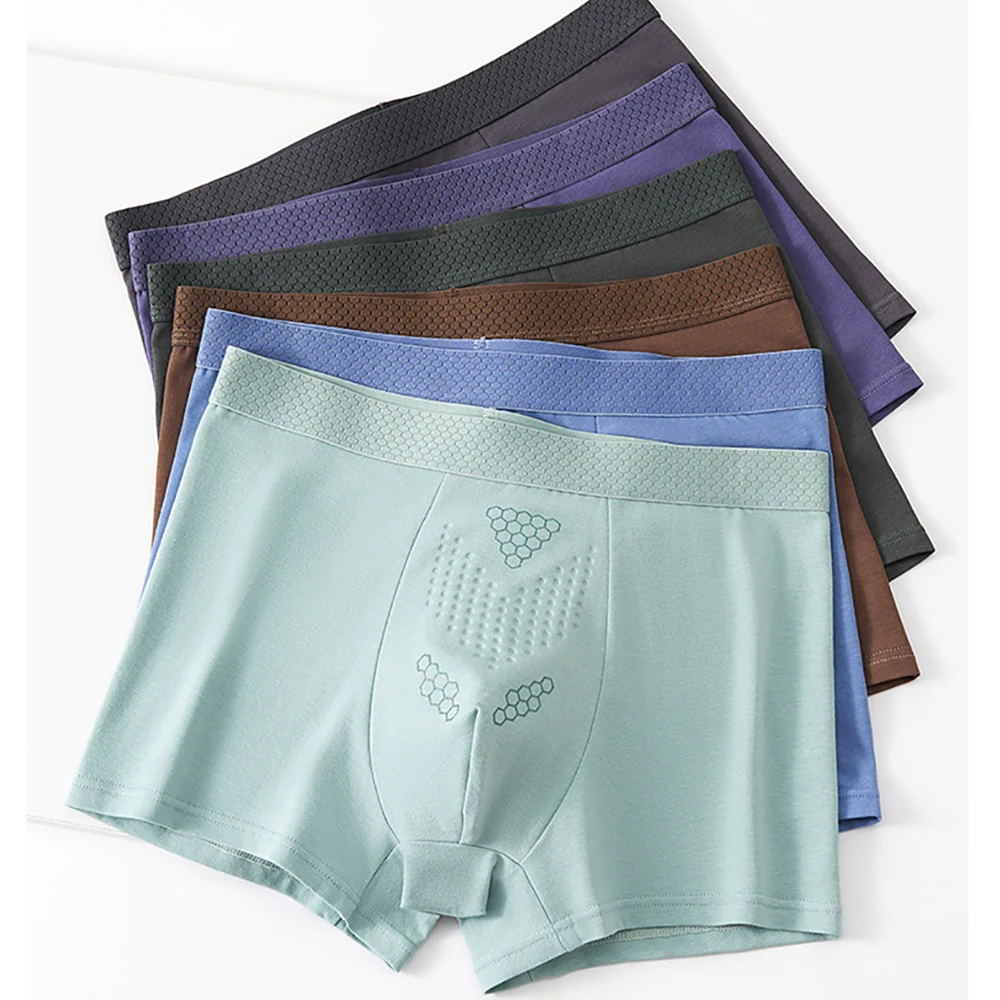 4PCS/Pack L-5XL For 110kg Antibacterial Massage Crotch Man Underwear Soft 96% Cotton Breathable Men's Panties High Elastic Boxer
4PCS/Pack L-5XL For 110kg Antibacterial Massage Crotch Man Underwear Soft 96% Cotton Breathable Men's Panties High Elastic Boxer