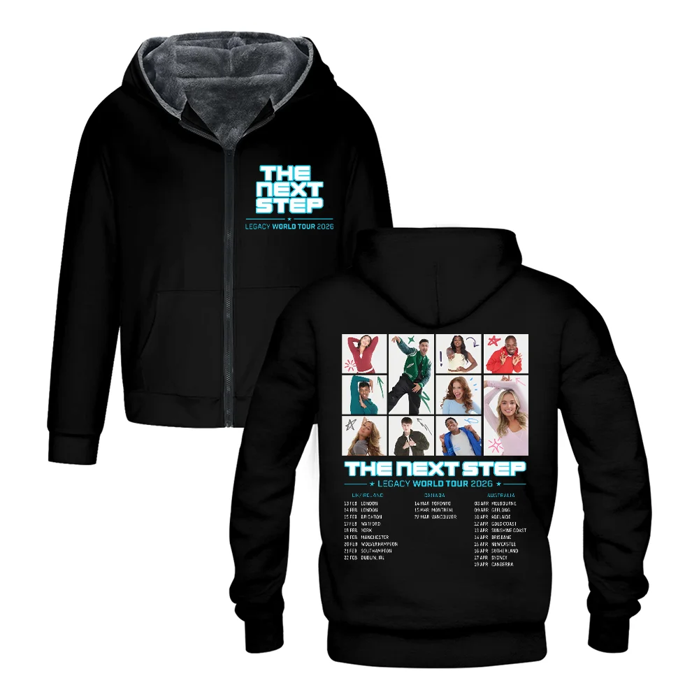 Толстовка с капюшоном The Next Step Legacy World Tour 2026, зимняя повседневная одежда, пуловер с длинными рукавами, повседневная толстовка на молнии
Толстовка с капюшоном The Next Step Legacy World Tour 2026, зимняя повседневная одежда, пуловер с длинными рукавами, повседневная толстовка на молнии