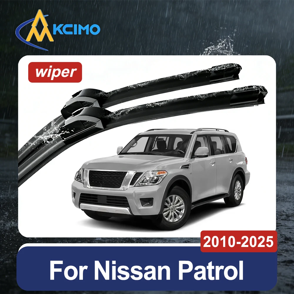 Exact Fit Front Wiper Blades for Nissan Patrol Y62 2010-2025 Premium Rubber All-Season Streak-Free Performance 1 Pair
Exact Fit Front Wiper Blades for Nissan Patrol Y62 2010-2025 Premium Rubber All-Season Streak-Free Performance 1 Pair