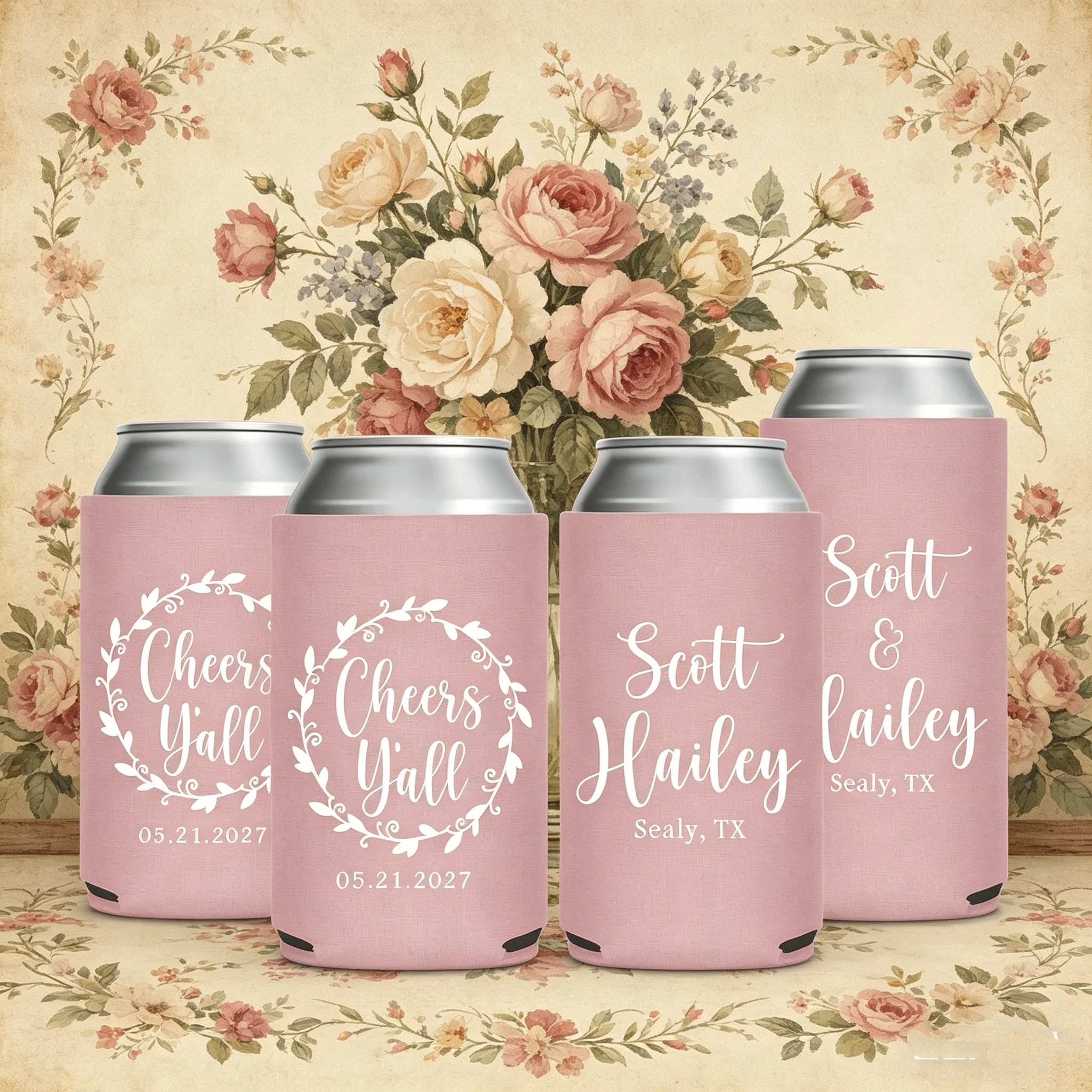 10/20/30pcs Monogrammed Wedding Can Cooler Personalized Name Date Can Cooler Custom Wedding Favor for Guests Elegant Beer Hugger
10/20/30pcs Monogrammed Wedding Can Cooler Personalized Name Date Can Cooler Custom Wedding Favor for Guests Elegant Beer Hugger