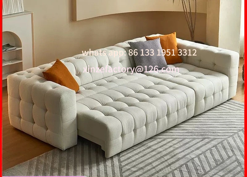 Customizable intelligent electric sofa bed dual-purpose multi-function telescopic automatic small apartment cream wind princess
Customizable intelligent electric sofa bed dual-purpose multi-function telescopic automatic small apartment cream wind princess