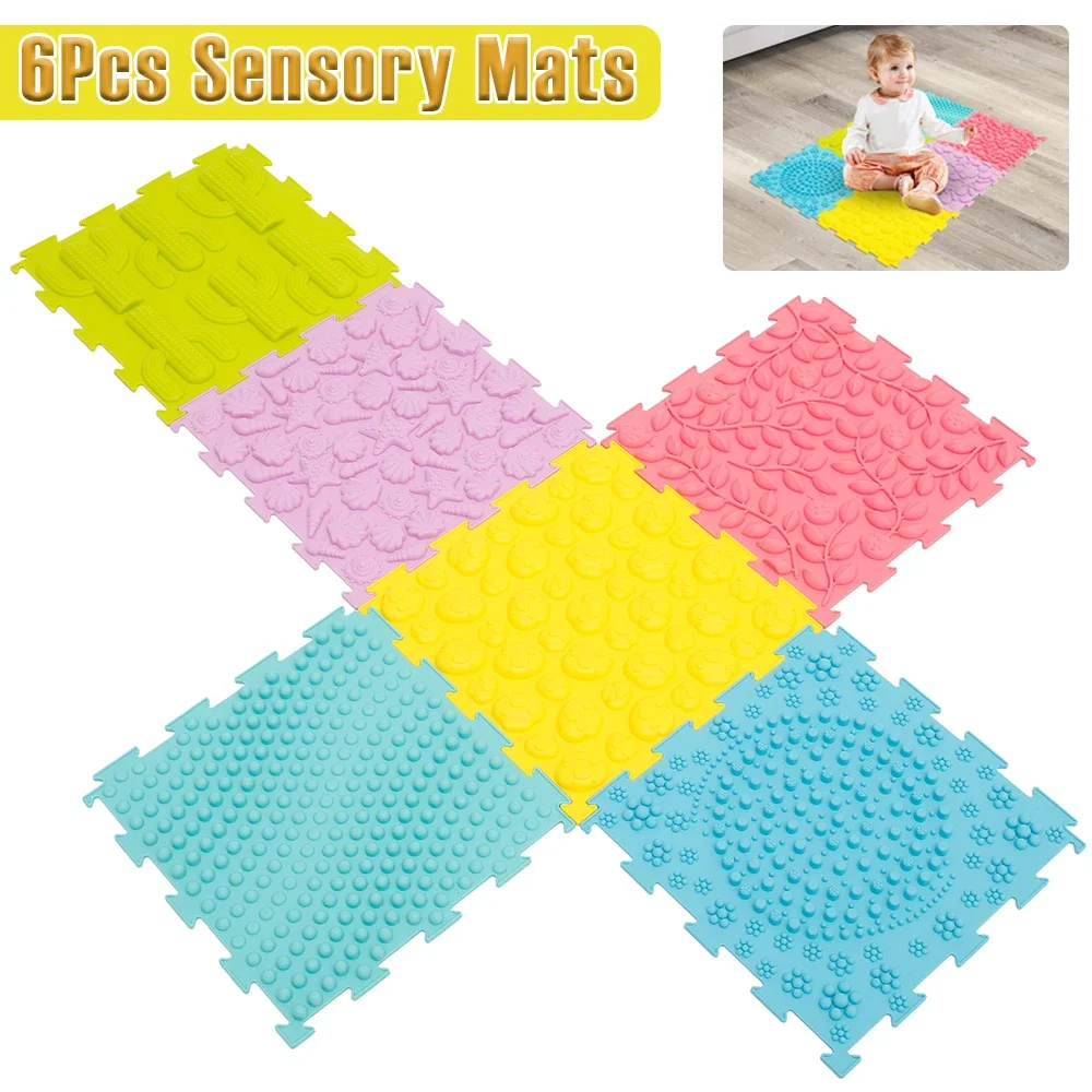 6Pcs Sensory Mats Silicone Plantar Finger Pressure Plate Foot Massage Sensory Toy Stackable Lightweight Puzzle Play Mat for Kids
6Pcs Sensory Mats Silicone Plantar Finger Pressure Plate Foot Massage Sensory Toy Stackable Lightweight Puzzle Play Mat for Kids