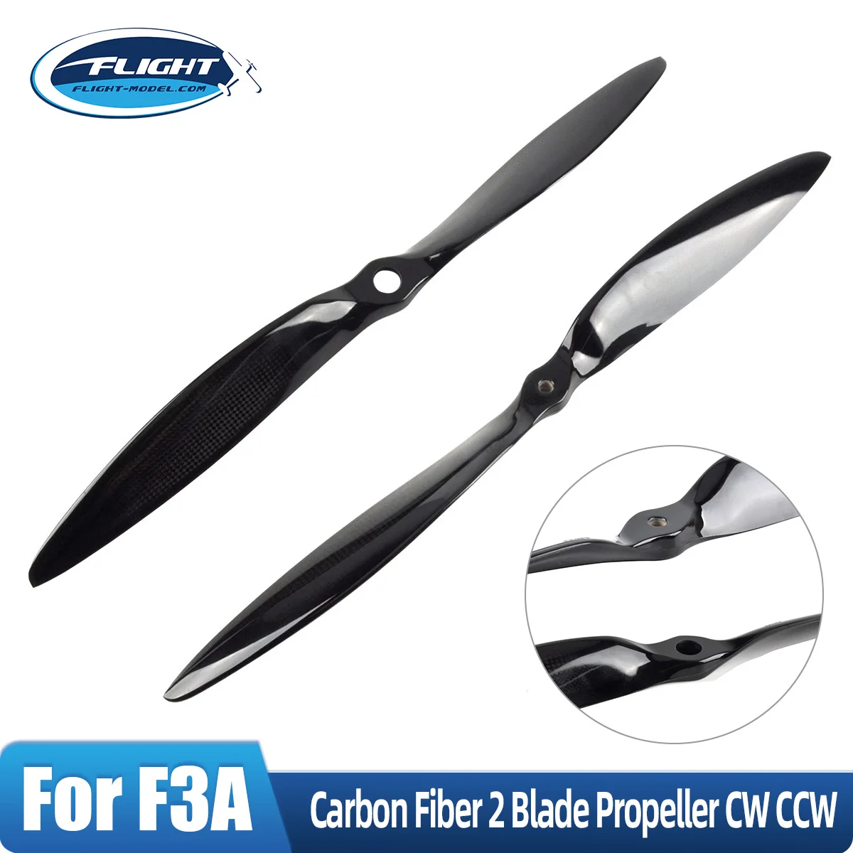 1 Pair 20 * 20 & 22 * 22 Carbon Fiber 2 Blade Propeller CW CCW for F3A RC Model
1 Pair 20 * 20 & 22 * 22 Carbon Fiber 2 Blade Propeller CW CCW for F3A RC Model
