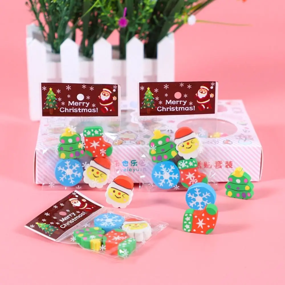 Cartoon Christmas Erasers Funny Kawaii Stationery Prize Gift Santa Claus 3D Three-dimensional Shape Christmas Eraser Set
Cartoon Christmas Erasers Funny Kawaii Stationery Prize Gift Santa Claus 3D Three-dimensional Shape Christmas Eraser Set