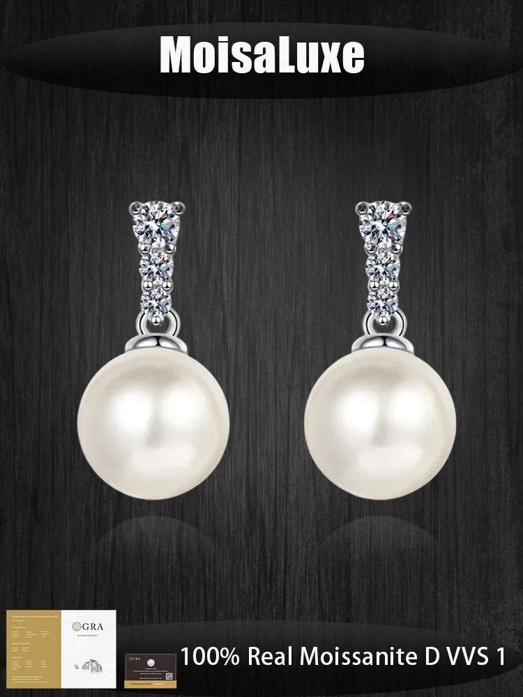 MoisaLuxe Official Store Moissanite 925 sterling silver earrings Pearl Light luxury for Women Hoops Piercing Jewelry
MoisaLuxe Official Store Moissanite 925 sterling silver earrings Pearl Light luxury for Women Hoops Piercing Jewelry