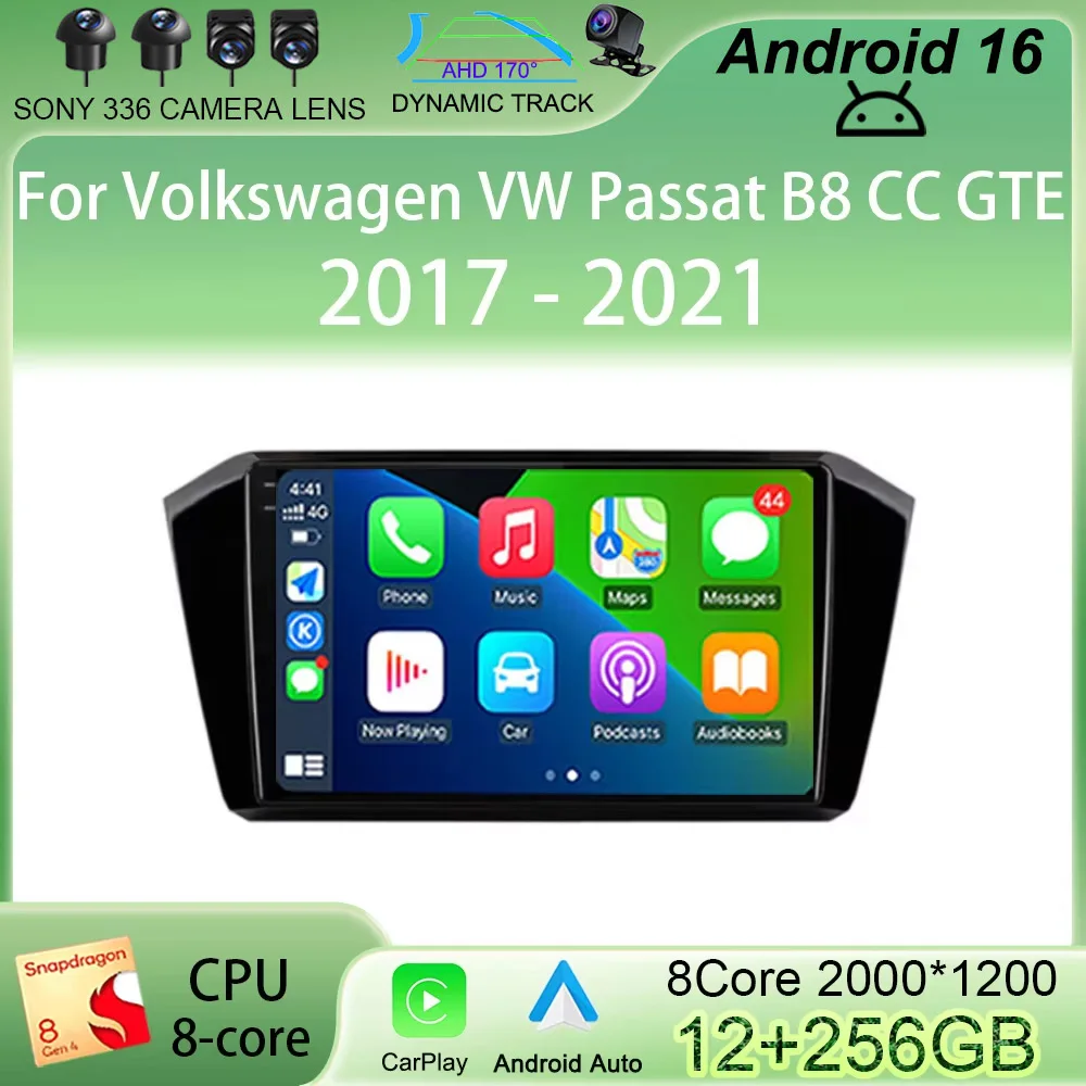 Android 16 Car radio For Volkswagen VW Passat B8 CC GTE 2017-2021 Carplay Auto Navigation Car stereo Multimedia player NO DVD
Android 16 Car radio For Volkswagen VW Passat B8 CC GTE 2017-2021 Carplay Auto Navigation Car stereo Multimedia player NO DVD