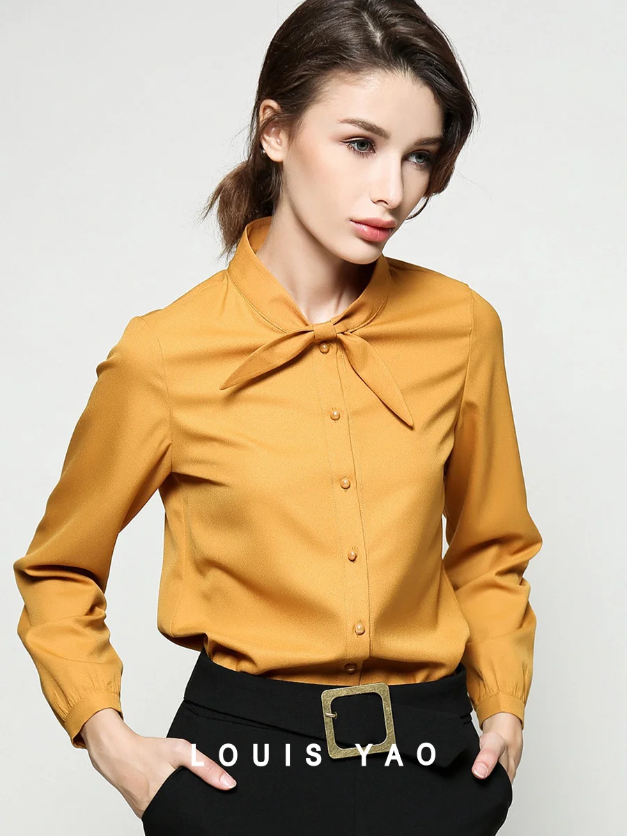 LOUIS YAO 2025 Spring Autumn Strap Collar Shirt for Commuting Aging Reduction Versatile Casual Long Sleeve Shirt for Women
LOUIS YAO 2025 Spring Autumn Strap Collar Shirt for Commuting Aging Reduction Versatile Casual Long Sleeve Shirt for Women
