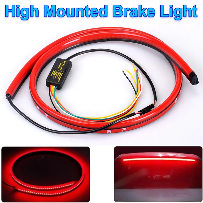 Car High Position Brake Lights 12V Flexible LED Light Strip Multi-mode Rear Tail Warning Turn Signal Running Lamp Universal
Car High Position Brake Lights 12V Flexible LED Light Strip Multi-mode Rear Tail Warning Turn Signal Running Lamp Universal