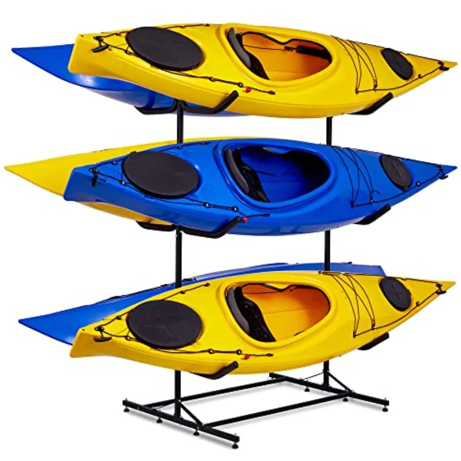 Heavy Duty Freestanding Kayak Storage Rack for Six Kayak SUP Canoe Paddleboard Indoor/Outdoor/Garage/Shed/Dock Use Steel Black
Heavy Duty Freestanding Kayak Storage Rack for Six Kayak SUP Canoe Paddleboard Indoor/Outdoor/Garage/Shed/Dock Use Steel Black