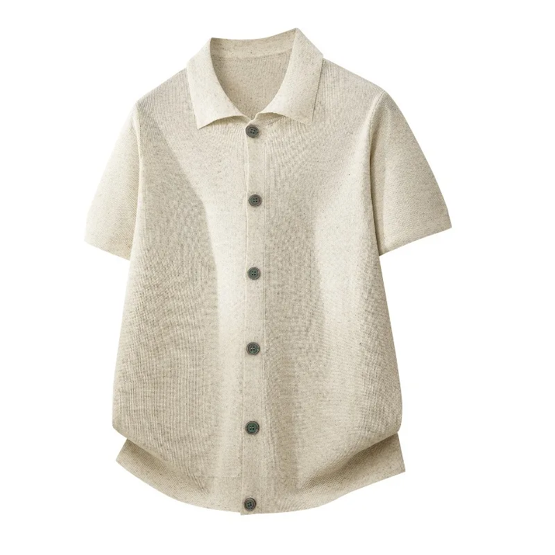 Men's Black Knit Button Down Polo Shirt Short Sleeve Turn Down Collar Solid Color Casual Breathable Top
Men's Black Knit Button Down Polo Shirt Short Sleeve Turn Down Collar Solid Color Casual Breathable Top
