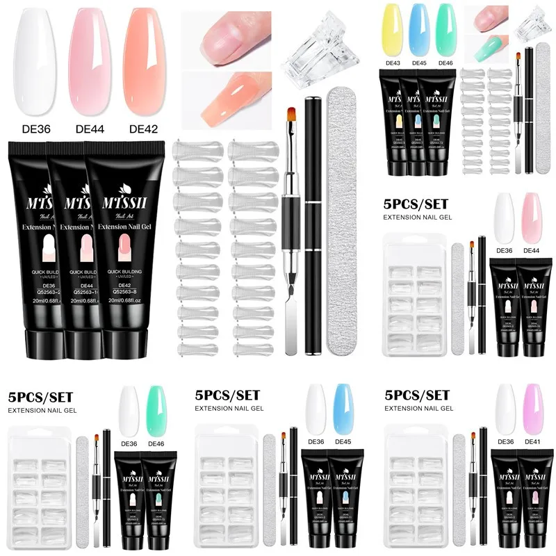 5/7Pcs Quick Extension Gel Nail Polish Set 20ml Clear Pink Macaron Color Fast Building UV Gel Varnish Finger Extend Manicure Kit
5/7Pcs Quick Extension Gel Nail Polish Set 20ml Clear Pink Macaron Color Fast Building UV Gel Varnish Finger Extend Manicure Kit