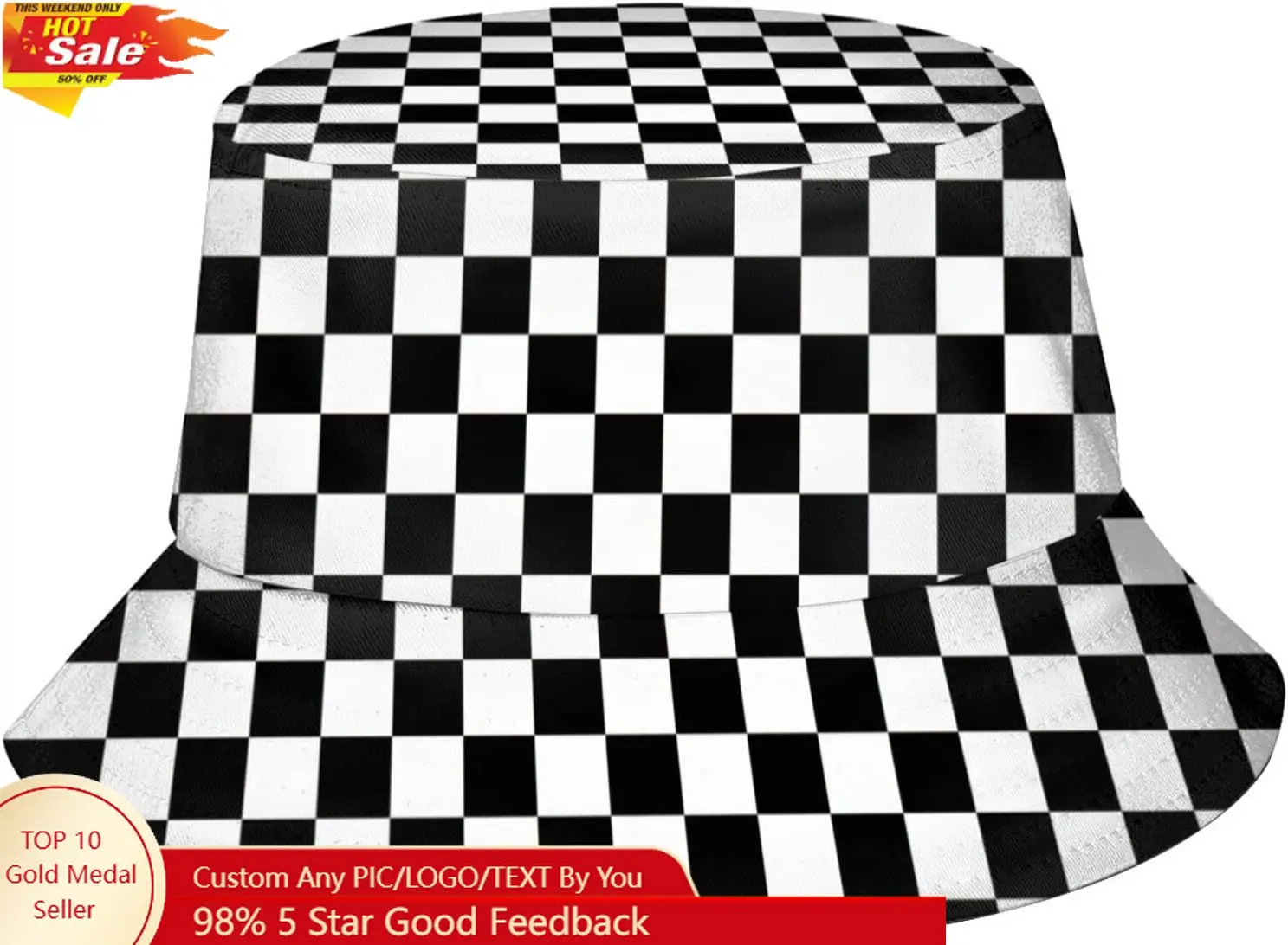 Checkered Flags Race Car Flag Bucket Hat Packable Fishing Sun Cap Summer Fisherman Hats for Women Men
Checkered Flags Race Car Flag Bucket Hat Packable Fishing Sun Cap Summer Fisherman Hats for Women Men