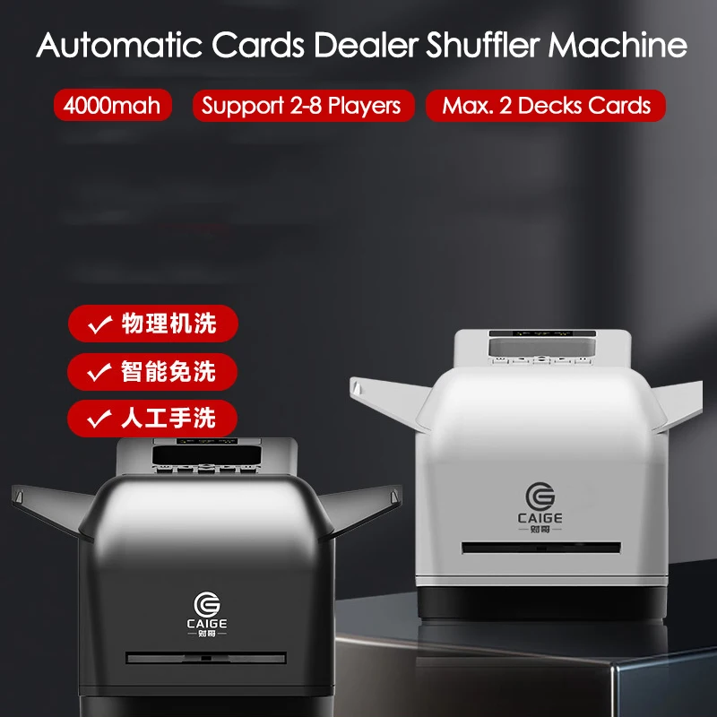 2 In 1 Automatic Cards Shuffler Dealer Machine 360° Rotating Dealing Tool 2Decks Poker Cards Dispenser for Travel Home Party
2 In 1 Automatic Cards Shuffler Dealer Machine 360° Rotating Dealing Tool 2Decks Poker Cards Dispenser for Travel Home Party