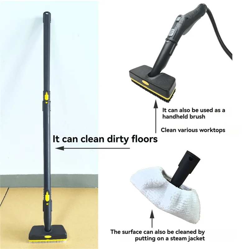 ABBZ-Handheld Steam Brush And Replaceable Brush Head For Karcher SC1 SC2 SC3 SC4 SC5 Steam Cleaner Accessories Kit
ABBZ-Handheld Steam Brush And Replaceable Brush Head For Karcher SC1 SC2 SC3 SC4 SC5 Steam Cleaner Accessories Kit