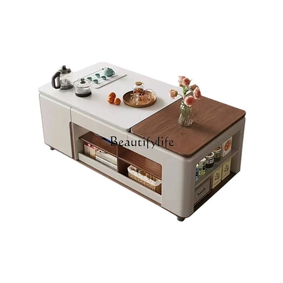 Light luxury lifting Kung Fu rock slab tea table multi-functional household living room movable small apartment tea table
Light luxury lifting Kung Fu rock slab tea table multi-functional household living room movable small apartment tea table