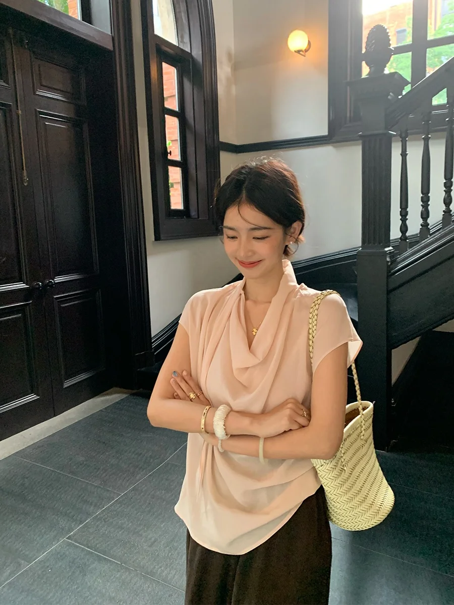 Женская блузка MUKOK из 100% лиоцелла и шелка, однотонная, универсальная, для повседневной носки, с дизайном «Small Fly Sve», элегантная
Женская блузка MUKOK из 100% лиоцелла и шелка, однотонная, универсальная, для повседневной носки, с дизайном «Small Fly Sve», элегантная