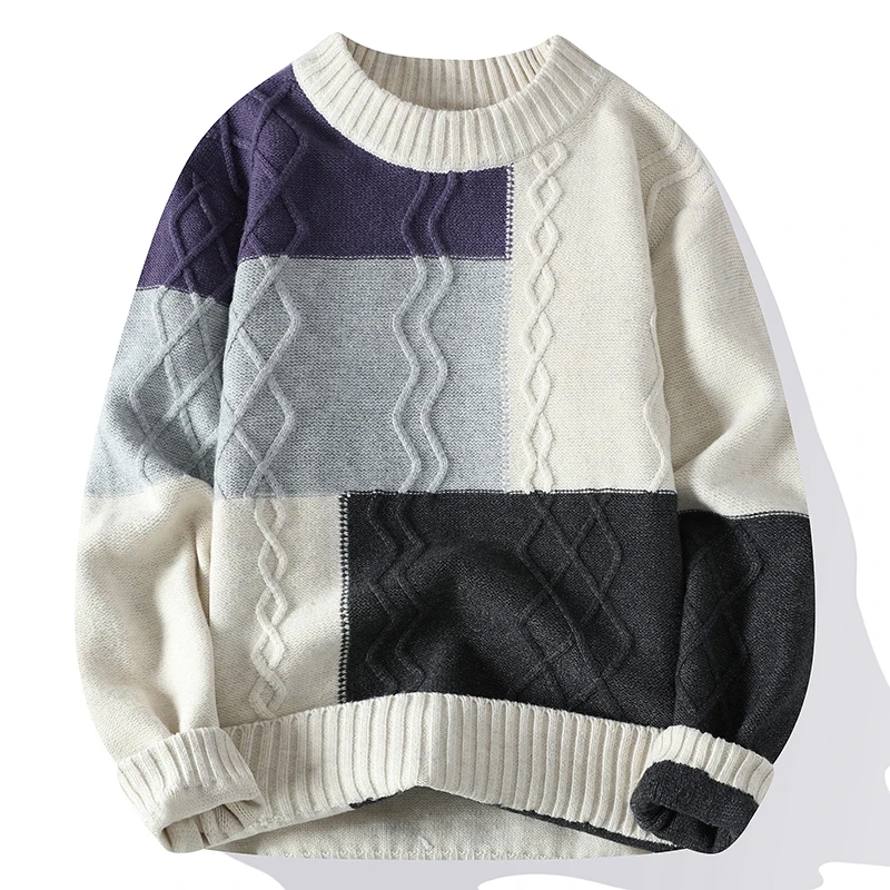 2023 New Winter Fashion Twist Men Warm Wool Sweater High End Soft Comfortable Knit Sweaters Men's Autumn Harajuku Spliced Jumper
2023 New Winter Fashion Twist Men Warm Wool Sweater High End Soft Comfortable Knit Sweaters Men's Autumn Harajuku Spliced Jumper