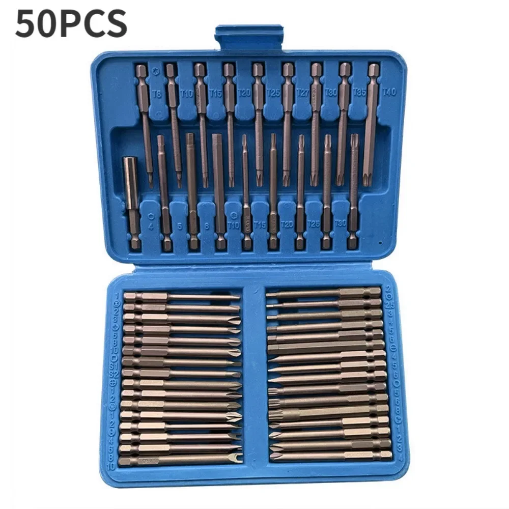 1/4 Screwdriver Bits Long Set Torx Flat Head Hex Driver Bits Security Bit Set CRV Screwdriver Bit For Household Use 36/50PCS
1/4 Screwdriver Bits Long Set Torx Flat Head Hex Driver Bits Security Bit Set CRV Screwdriver Bit For Household Use 36/50PCS