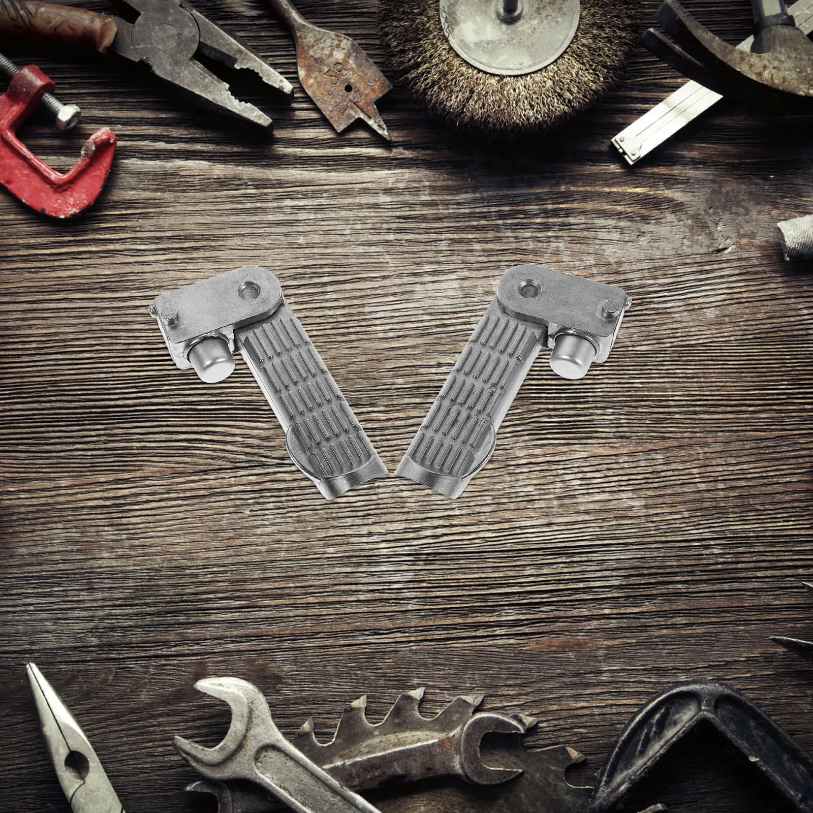 1Pair Motorcycle Foot Pegs Aluminum Alloy Foldable Extended Length Rotatable Joints Universal Fit Electric Bikes
1Pair Motorcycle Foot Pegs Aluminum Alloy Foldable Extended Length Rotatable Joints Universal Fit Electric Bikes