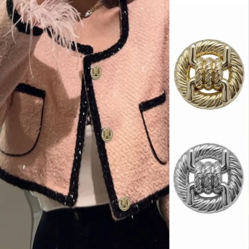 Advanced Double Loop Knotted Metal Button, Shirt, Coat, Suit, Clothing Decoration Buttons
Advanced Double Loop Knotted Metal Button, Shirt, Coat, Suit, Clothing Decoration Buttons
