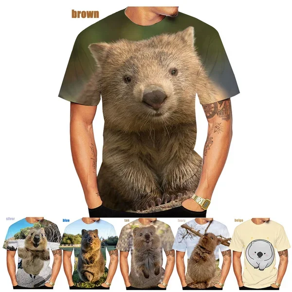 New Women and Men Casual Fashion Wombat 3D Print T-shirt Animal Cute Short Sleeve Tops
New Women and Men Casual Fashion Wombat 3D Print T-shirt Animal Cute Short Sleeve Tops