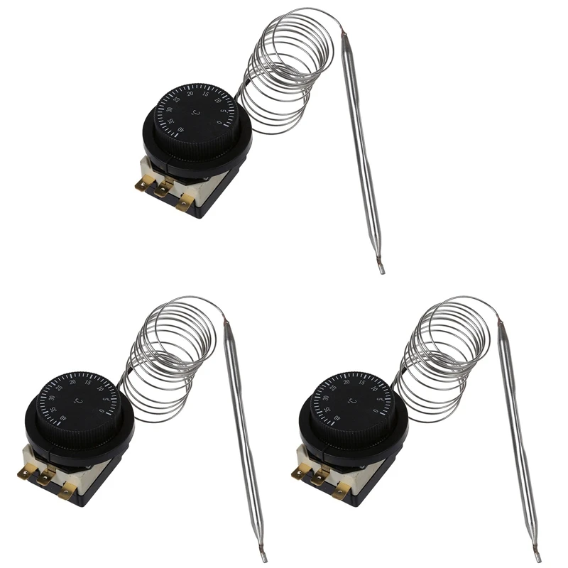 3X 1NC 1NO AC 250V/380V 16A 0-40C Temperature Control Switch Capillary Thermostat
3X 1NC 1NO AC 250V/380V 16A 0-40C Temperature Control Switch Capillary Thermostat