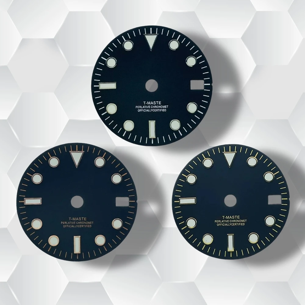 28.5mm S Logo GMT Black Dial Suitable for NH34 Movement Green Luminous High-Quality Watch Modification Accessories
28.5mm S Logo GMT Black Dial Suitable for NH34 Movement Green Luminous High-Quality Watch Modification Accessories