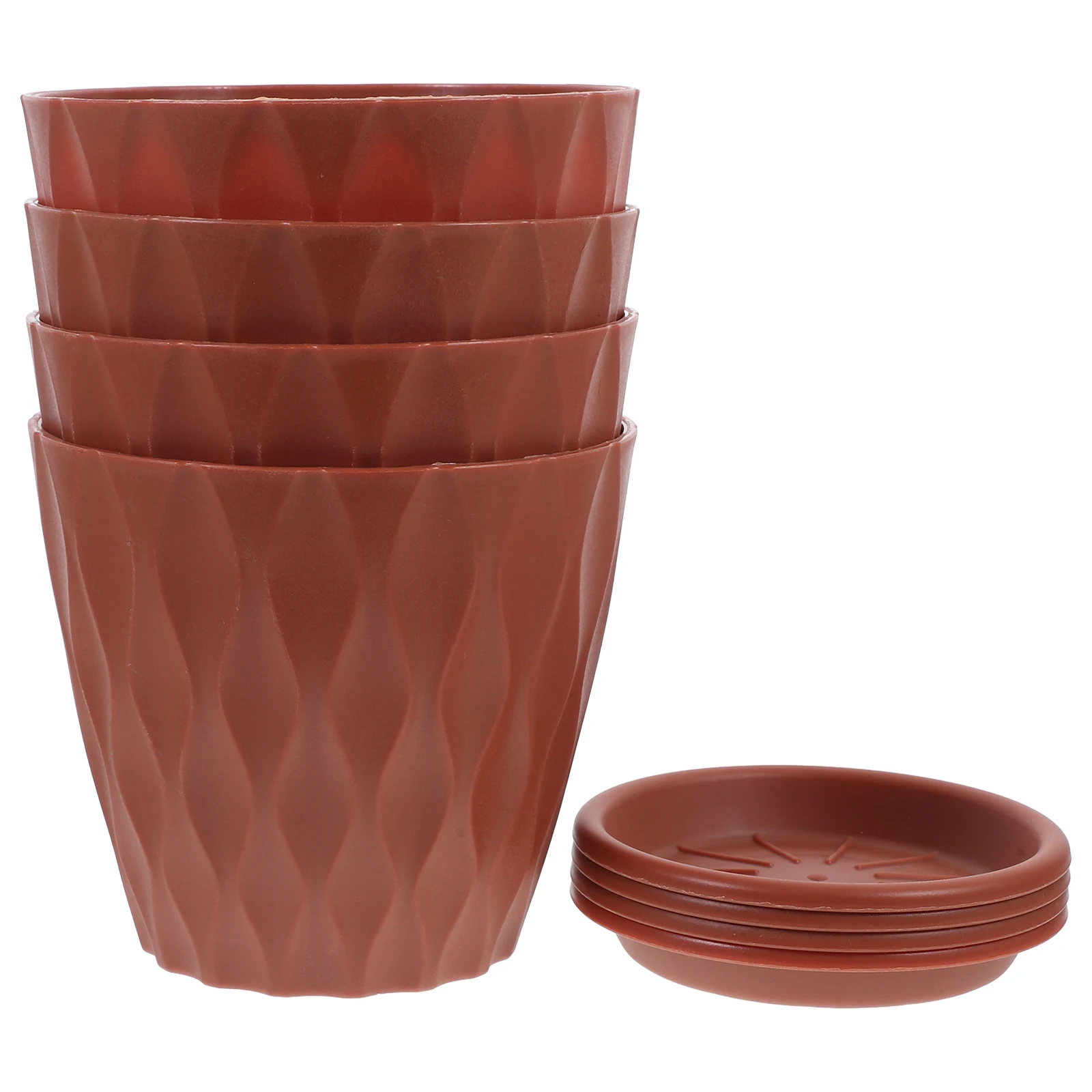 4 Pcs Capacity Thickened Green Plant Pots Plastic Indoor White Flower Pot Planters Decorative Flower Containers
4 Pcs Capacity Thickened Green Plant Pots Plastic Indoor White Flower Pot Planters Decorative Flower Containers
