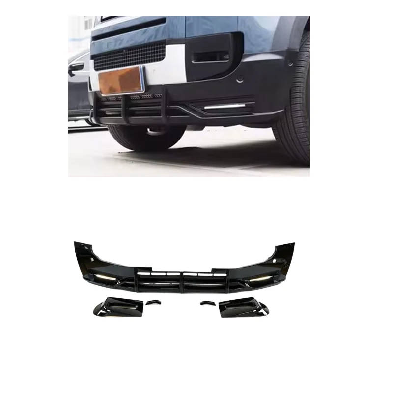 Front Lip Splitter Spoiler With Light for Land Rover 2020 Defender 90 110
Front Lip Splitter Spoiler With Light for Land Rover 2020 Defender 90 110