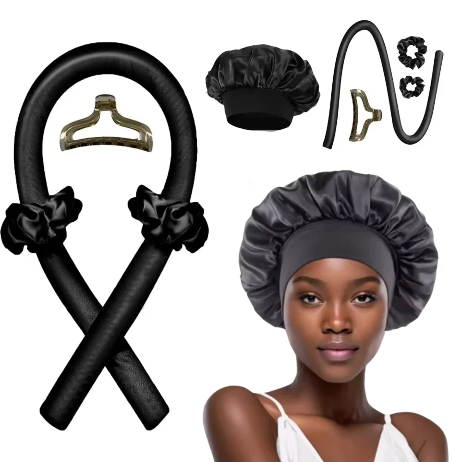 Heatless Curling Rod Headband Night Cap No Heat Hair Curlers Ribbon Lazy Hair Rollers Sleeping Soft Headband Hair Styling Tools
Heatless Curling Rod Headband Night Cap No Heat Hair Curlers Ribbon Lazy Hair Rollers Sleeping Soft Headband Hair Styling Tools