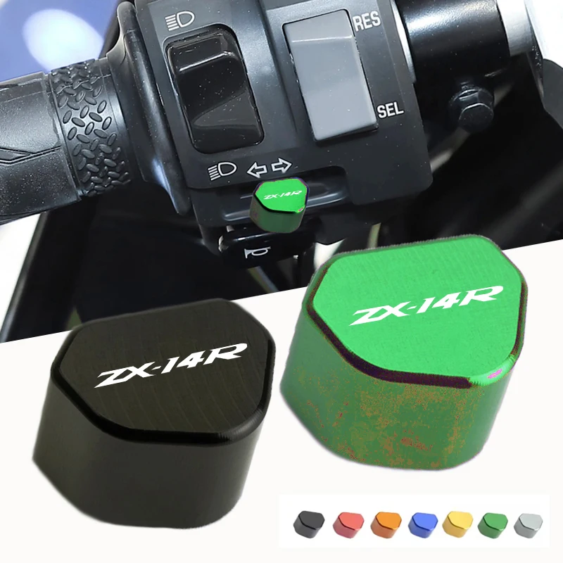 For Kawasaki ZX14R ZX 14R ZX14 R ZX 14 R CNC Aluminum Motorcycle Button Turn Signal Switch Key Cap Replacement parts
For Kawasaki ZX14R ZX 14R ZX14 R ZX 14 R CNC Aluminum Motorcycle Button Turn Signal Switch Key Cap Replacement parts