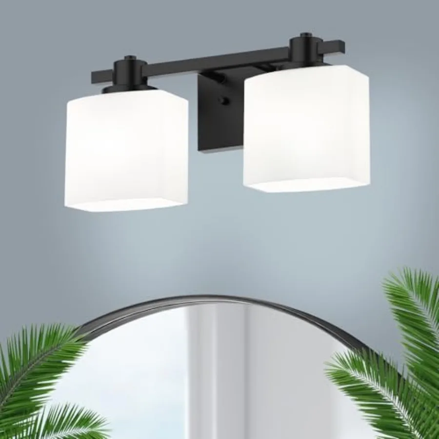 Bathroom Light Fixtures over Mirror 2 Light Matte Vanity Light Milk Glass Makeup Shower Lamp Small Farmhouse Wall Sconce Modern
Bathroom Light Fixtures over Mirror 2 Light Matte Vanity Light Milk Glass Makeup Shower Lamp Small Farmhouse Wall Sconce Modern