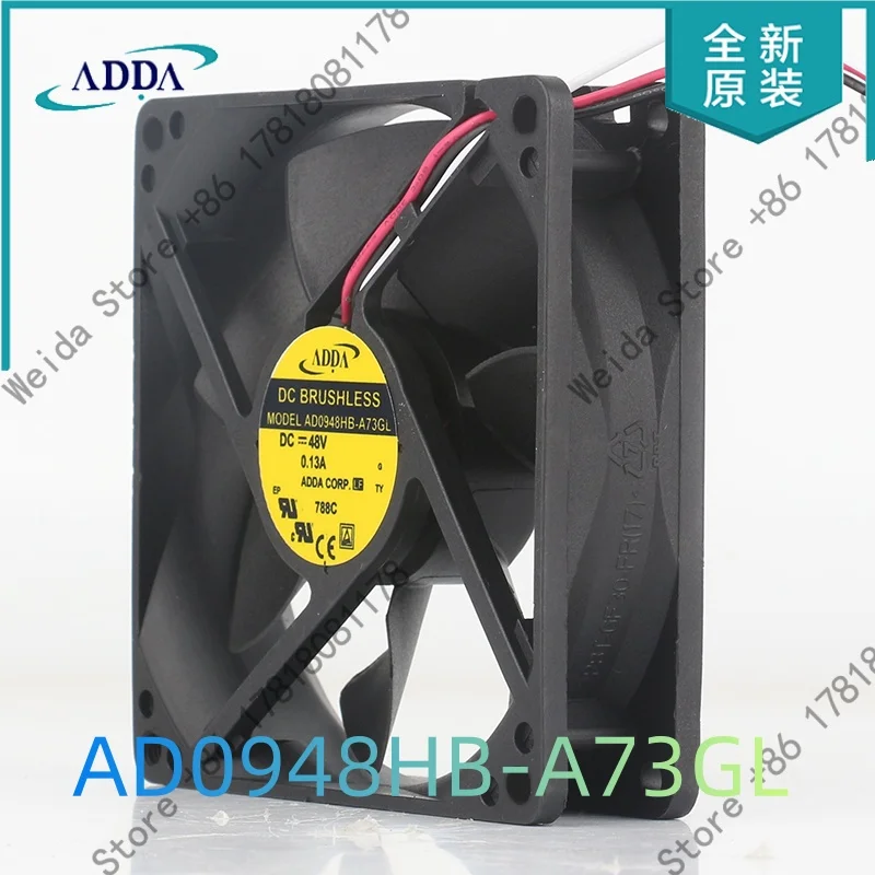 Authentic ADDA AD0948HB-A73GL 5V 12V 24V DC 48V 0.13A 9025 90X90X25MM 9CM silent cooling fan
Authentic ADDA AD0948HB-A73GL 5V 12V 24V DC 48V 0.13A 9025 90X90X25MM 9CM silent cooling fan