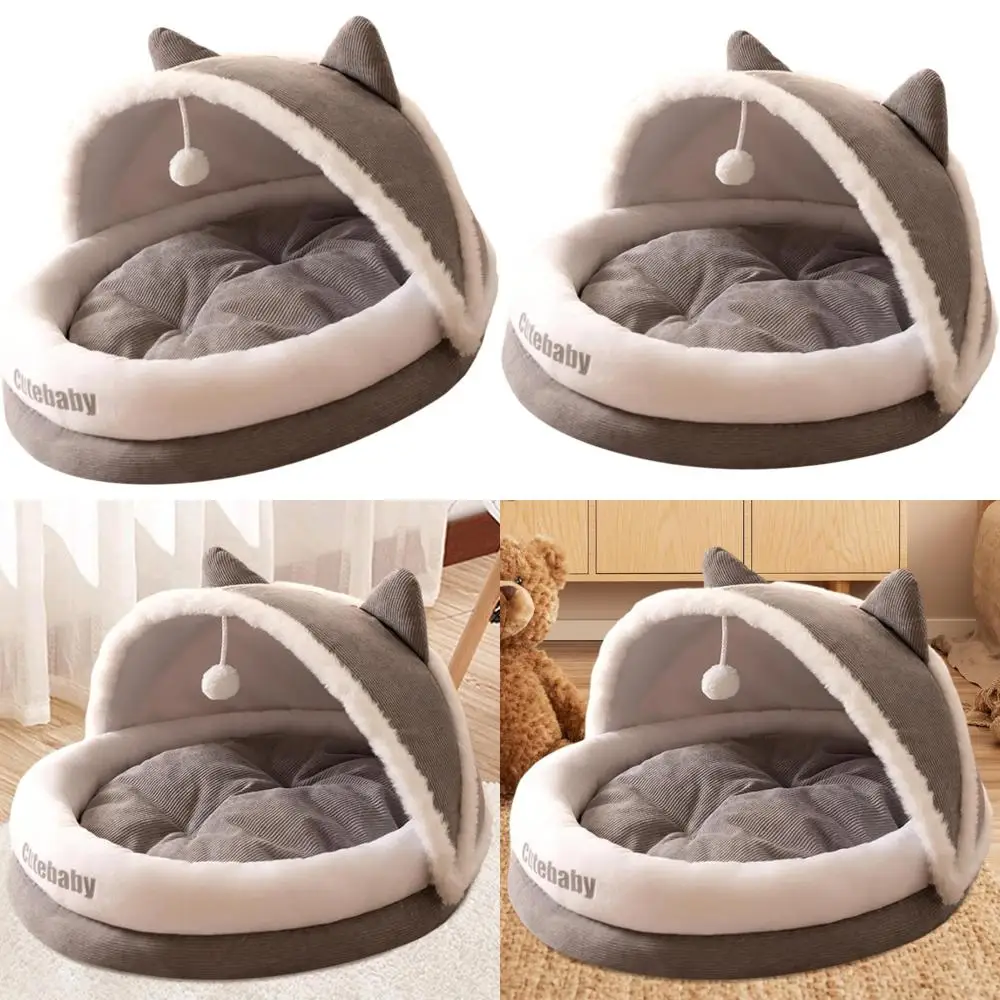 «Внутренняя полузакрытая кошачья кроватка с нескользящим основанием для кошек и котят, серая, большая»
«Внутренняя полузакрытая кошачья кроватка с нескользящим основанием для кошек и котят, серая, большая»