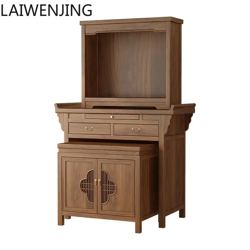 HLZ Buddhist niche new vertical cabinet Buddhist hall offering table offering table household worship incense table incense
HLZ Buddhist niche new vertical cabinet Buddhist hall offering table offering table household worship incense table incense