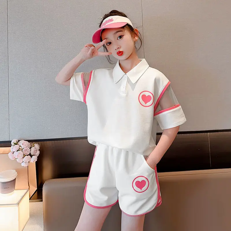 Teen Girls Daily Casual Summer Sports Polo Shirts+Pants Suit Kids Korean Style Outfits Sets Children Boutique Clothes 4-14 Years
Teen Girls Daily Casual Summer Sports Polo Shirts+Pants Suit Kids Korean Style Outfits Sets Children Boutique Clothes 4-14 Years