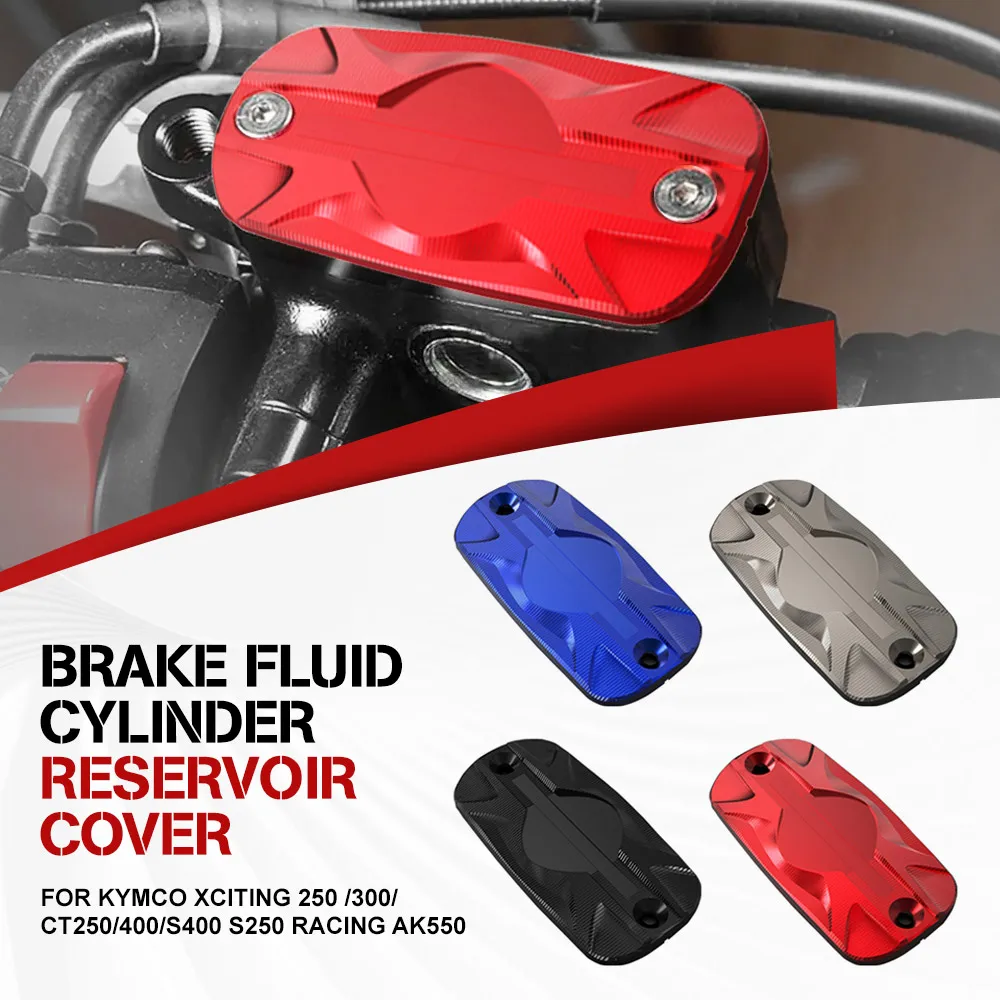 CNC Motorcycle Front Brake Clutch Reservoir Cover Cap Guide FOR KYMCO Xciting 250 /300/CT250/400/S400 S250 Racing AK550
CNC Motorcycle Front Brake Clutch Reservoir Cover Cap Guide FOR KYMCO Xciting 250 /300/CT250/400/S400 S250 Racing AK550